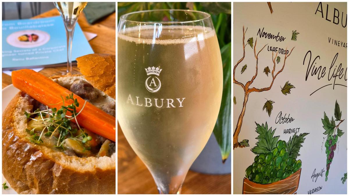 Albury Supper Club with Chef Renu B at Albury Organic Vineyard near Guildford, Surrey