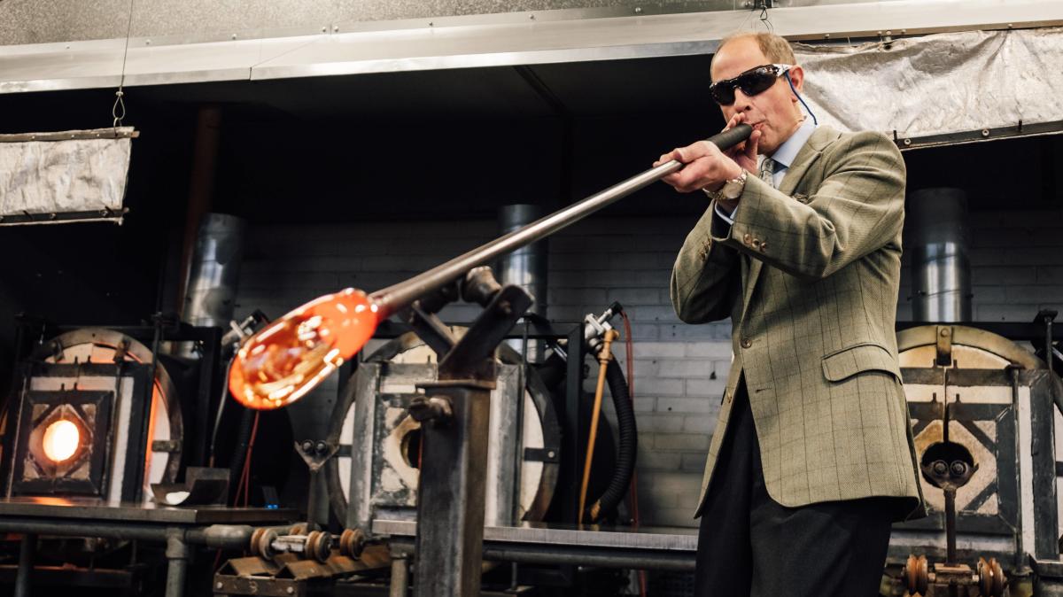 Duke of Edinburgh visits UCA in Farnham, Surrey