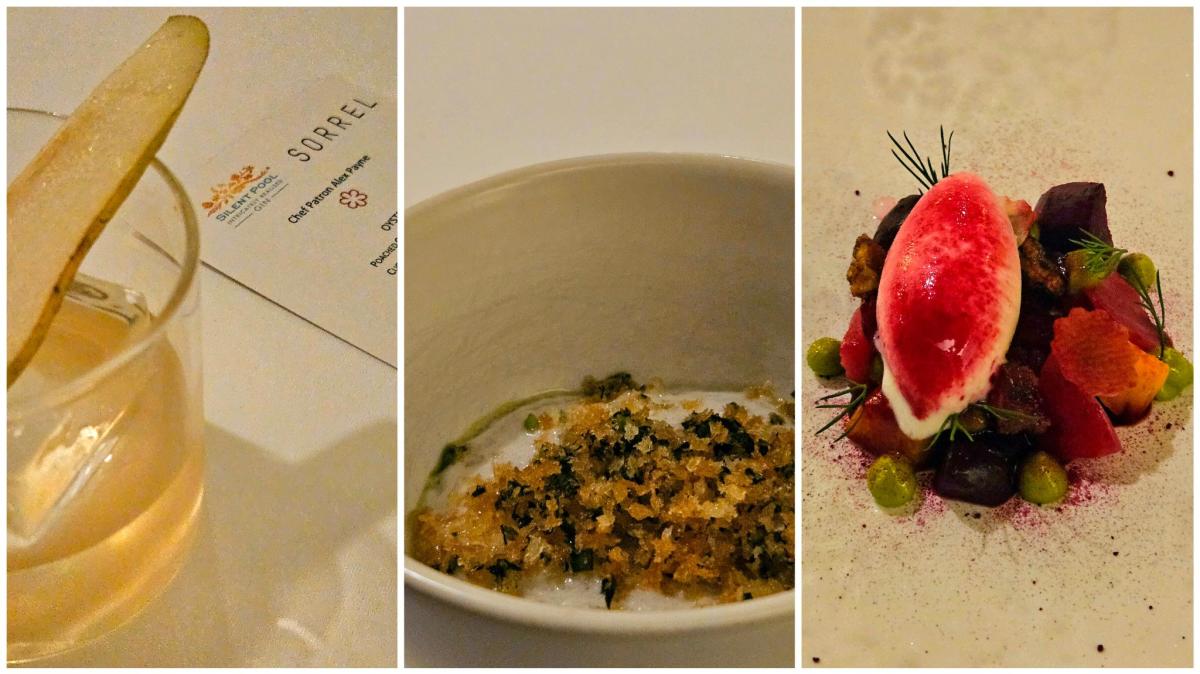 Food and drink at Sorrel x Silent Pool Gin for Visit Surrey