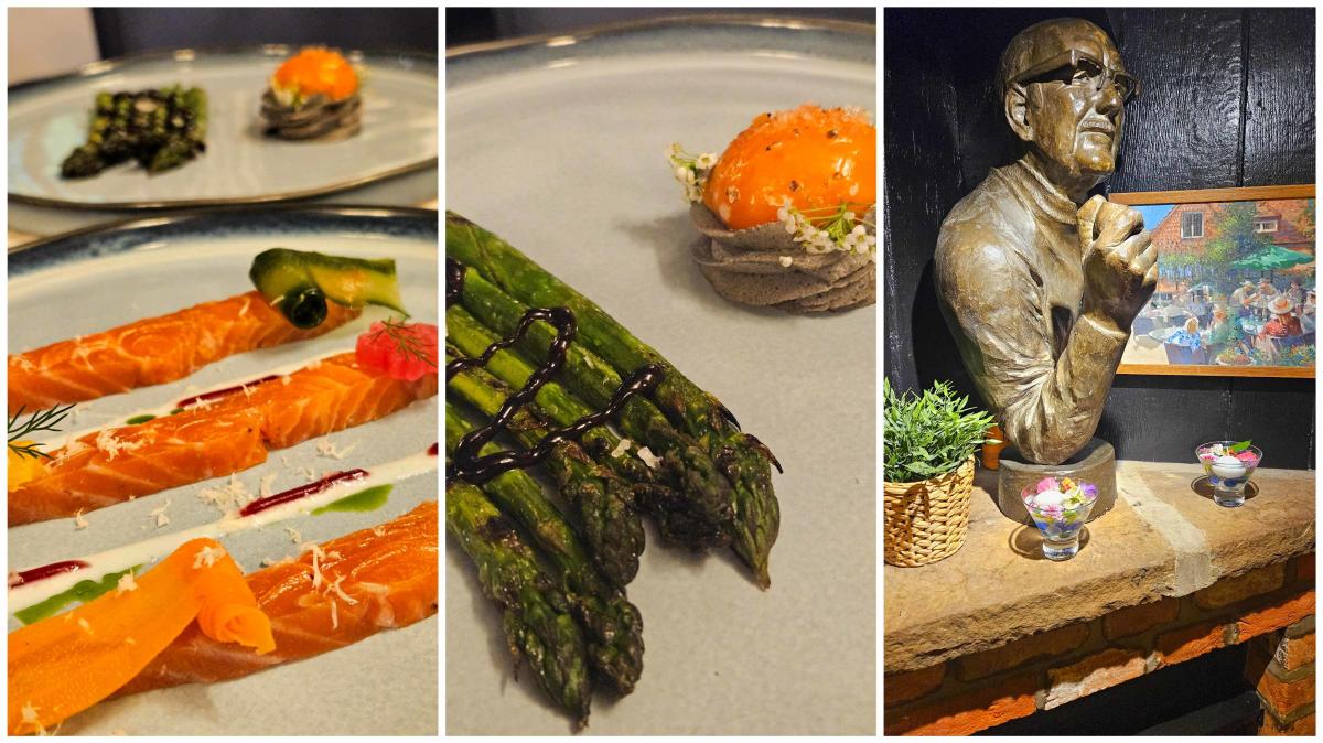 Starters at Kinghams restaurant in Shere, Surrey