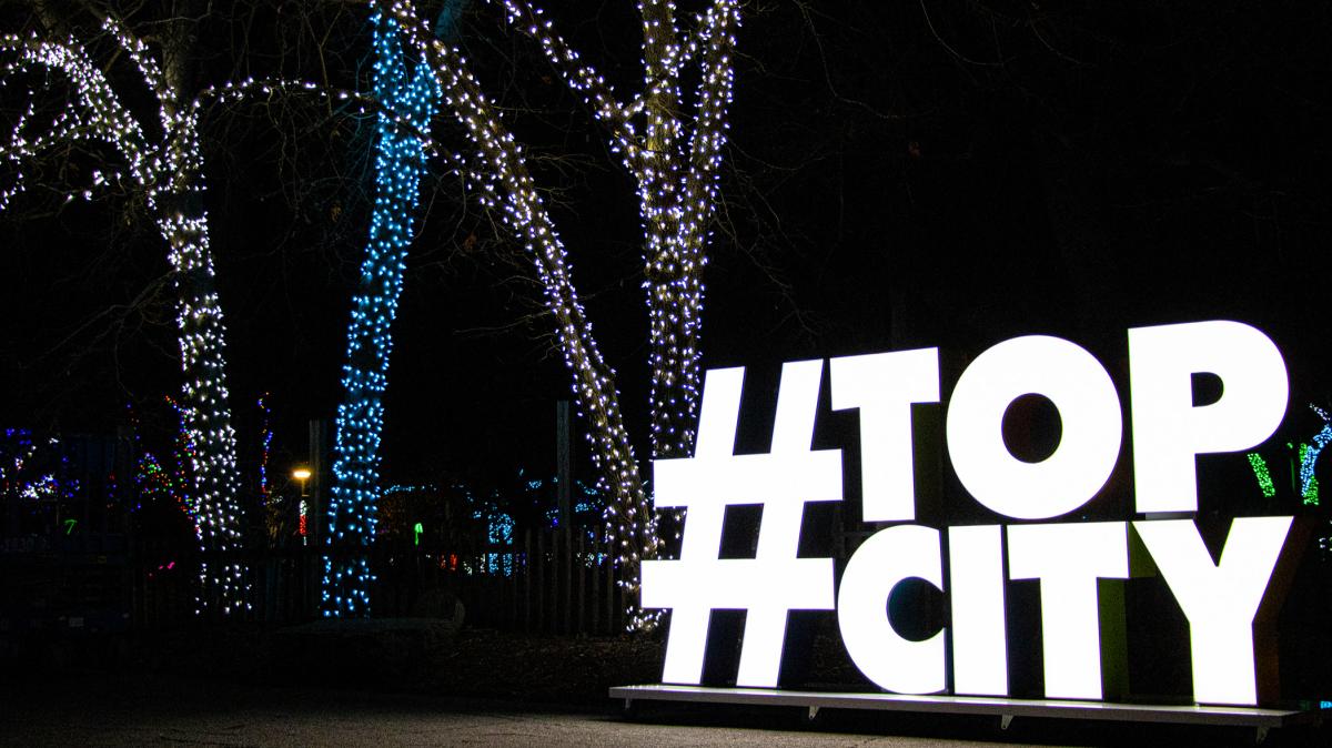 TopCity Sign at the Topeka Zoo