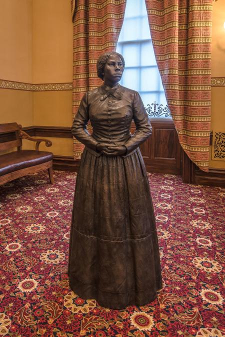 Statue of Harriet Tubman in the State House of Maryland