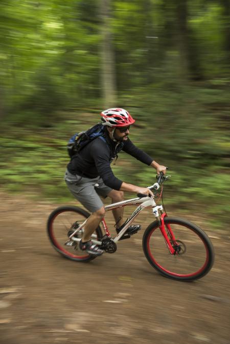 biking