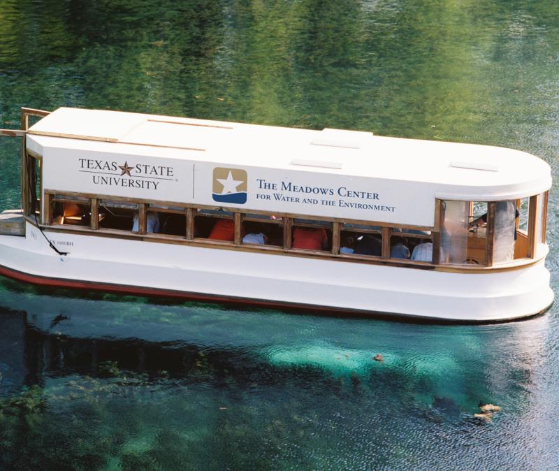 Glass bottom boat tour at Spring Lake