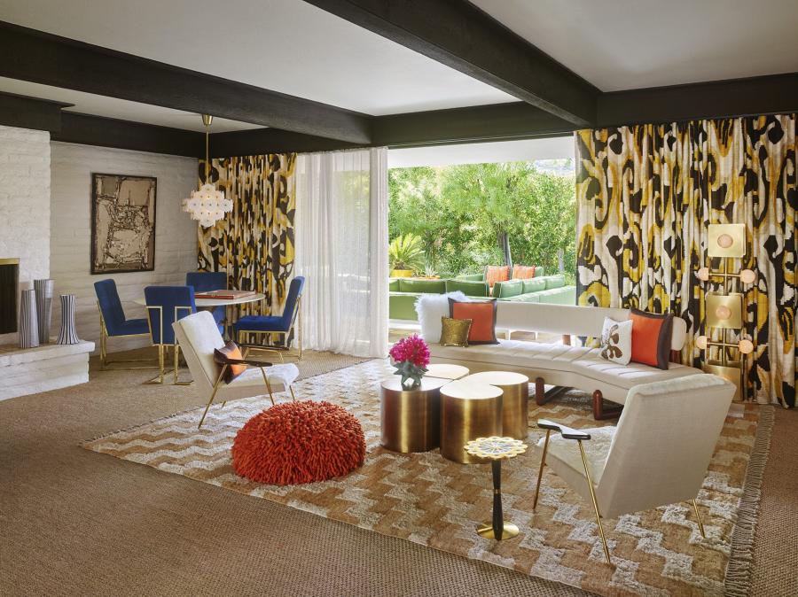 Gene Autry residence living room at the parker