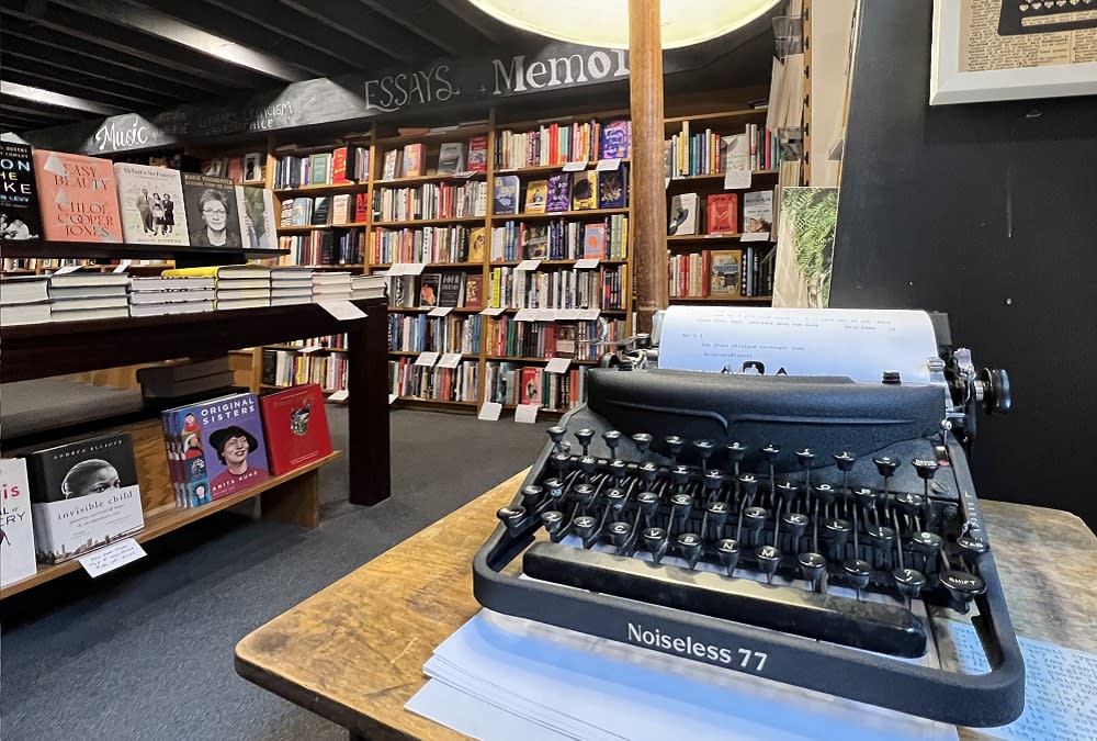 Literati bookstore typewriter