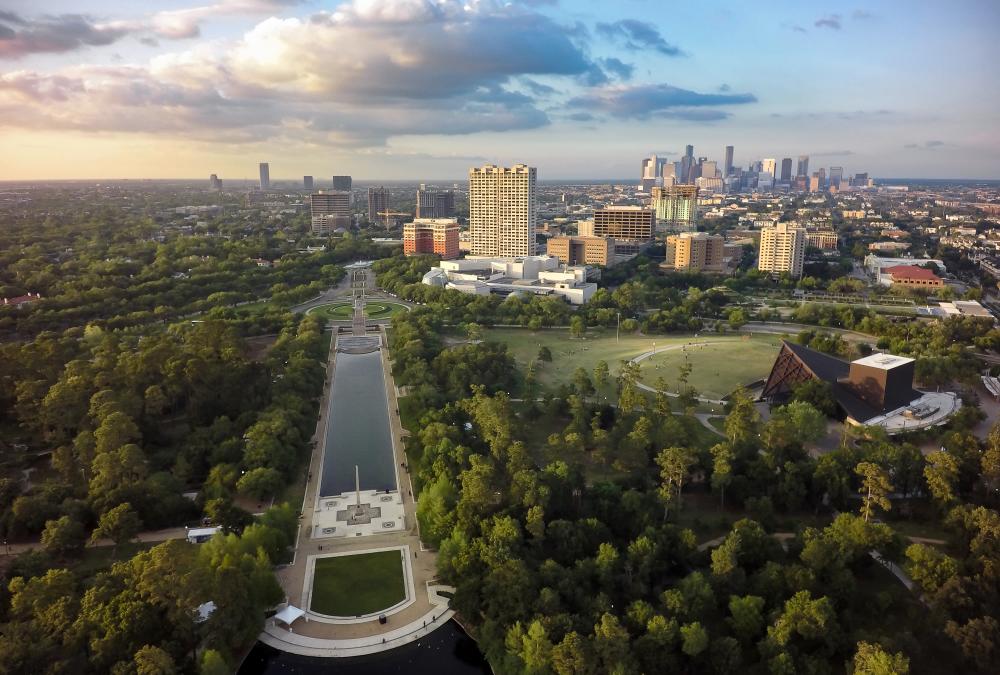 Hermann Park Drone Shot