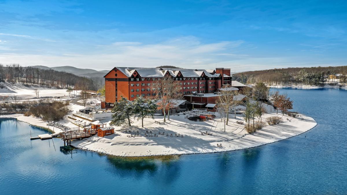 Rocky Gap Casino Resort - Aerial - Winter - Flintstone