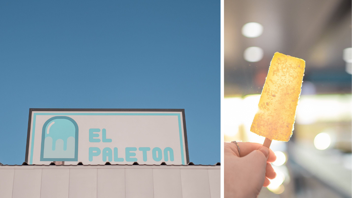 Photo of pineapple popsicle (paleta) from El Paleton