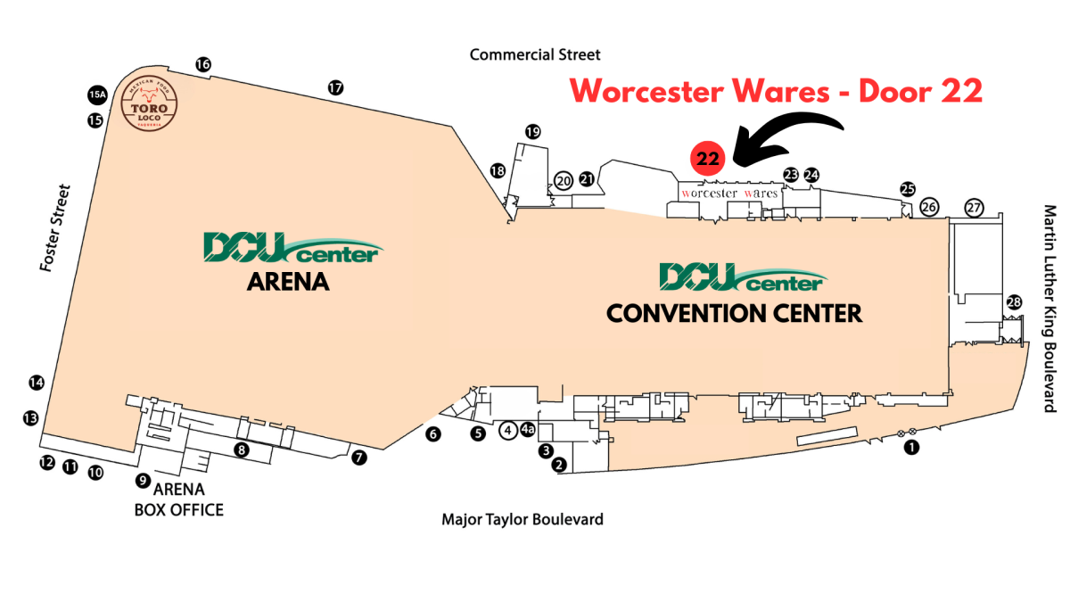 Worcester Wares Map