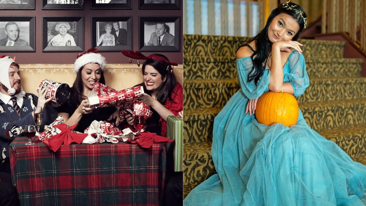 Left: The Second City, Chicago's famous Improv troupe. Right: Mikayla Renfrow as Cinderella in advance press photos (Tom King). 