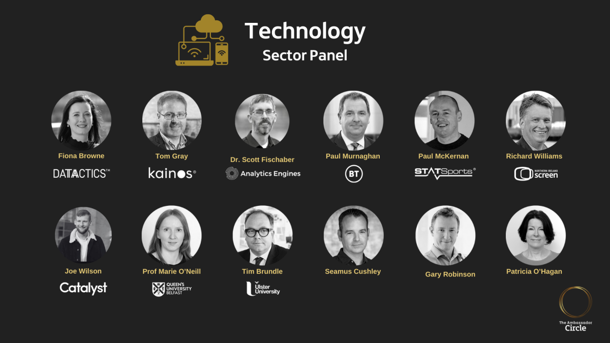 A list of people on the technology sector panel