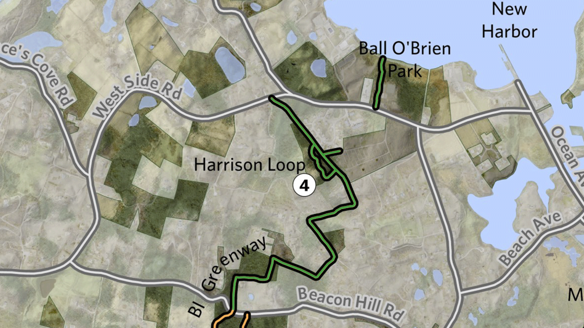 Harrison trail map