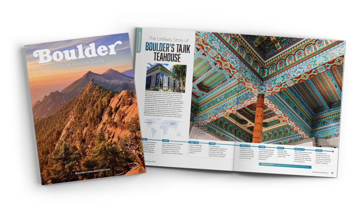 Boulder Visitors Guide Cover and Interior Spread