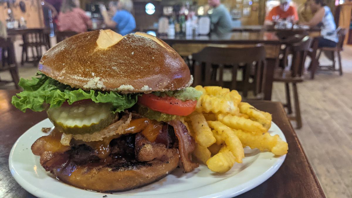 Bison Burger at Terry Bison Ranch, Cheyenne, WY