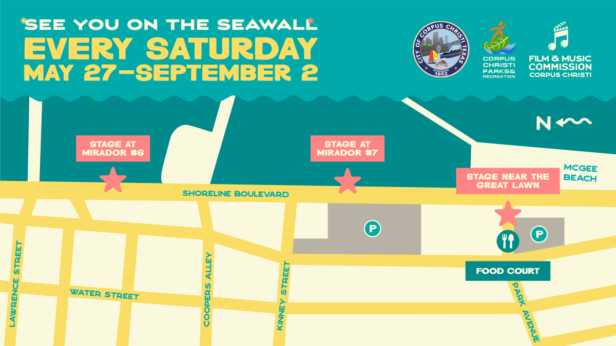 A map of the Sea You on the Seawall event locations.