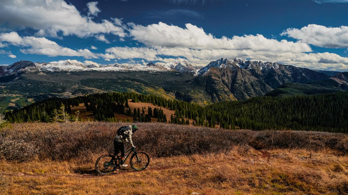 Mountain Biking on the Colorado Trail During Fall