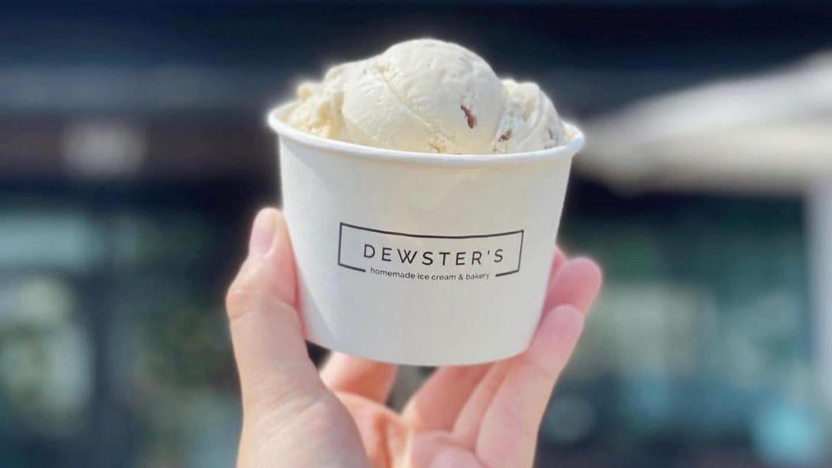 homemade ice cream from Dewster's