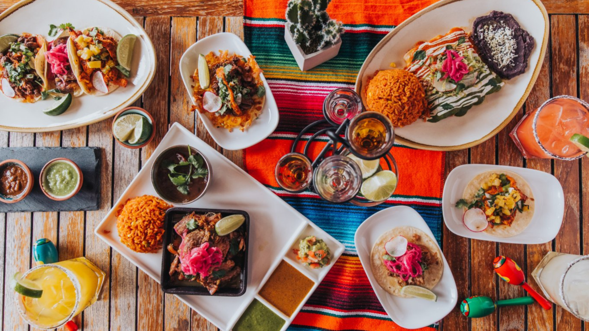 Tacos from La Sandia on table