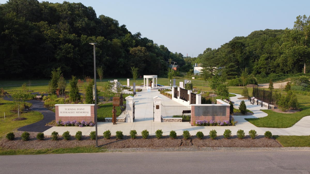 Memorial dedicated to America's women suffragists