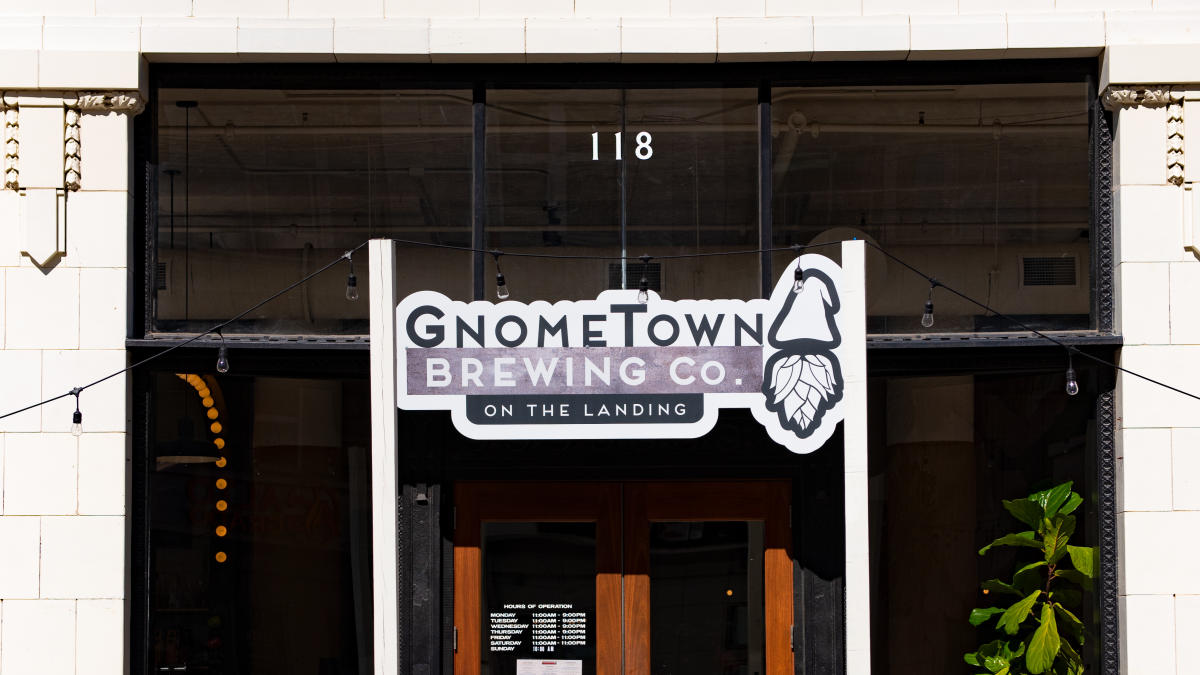 GnomeTown Brewing Company on The Landing front entrance