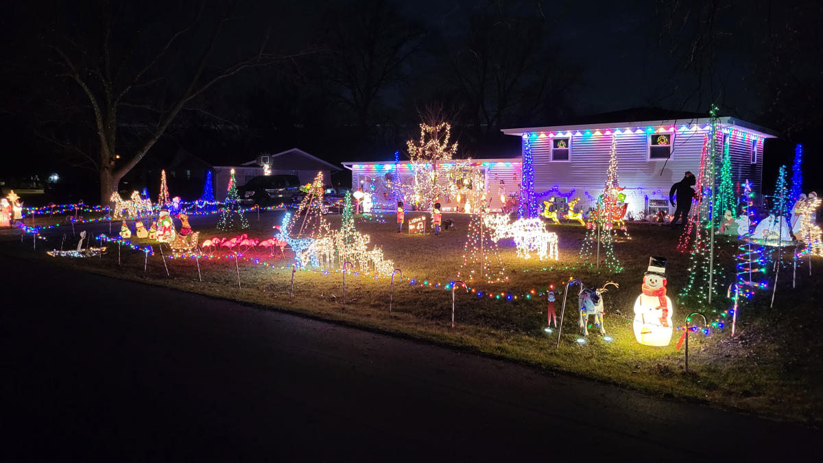 Woodway Drive House Light Display by Jeff Kumfer