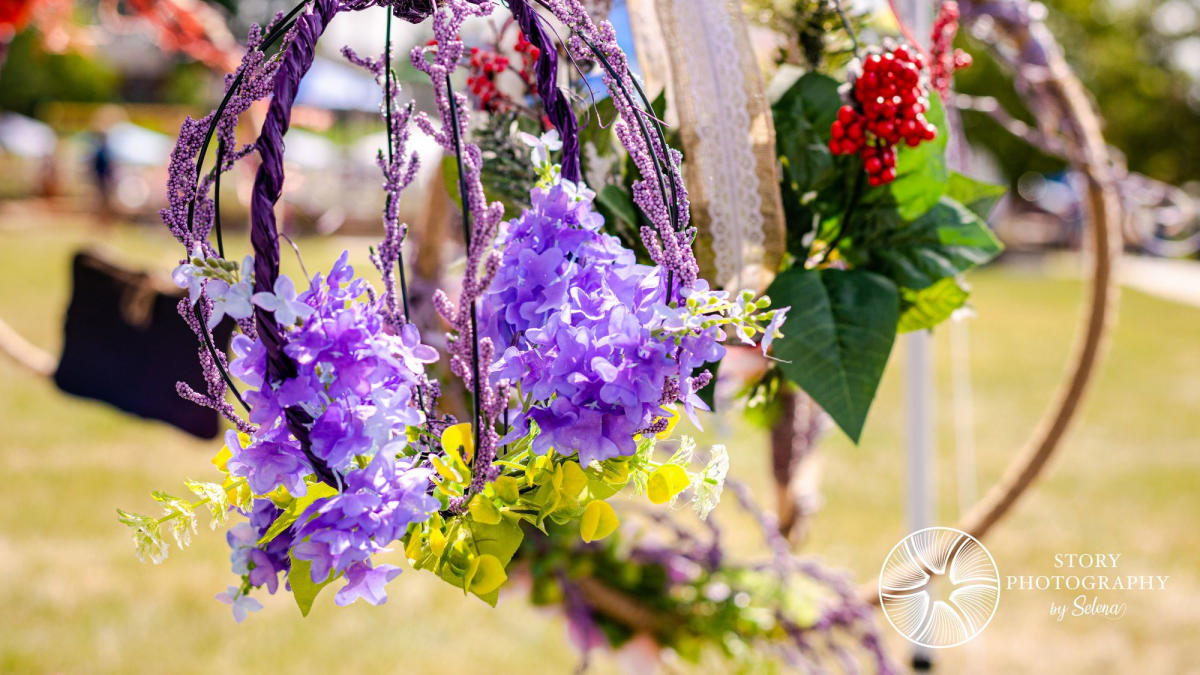 Floral arrangements for sale at Bloom Fest