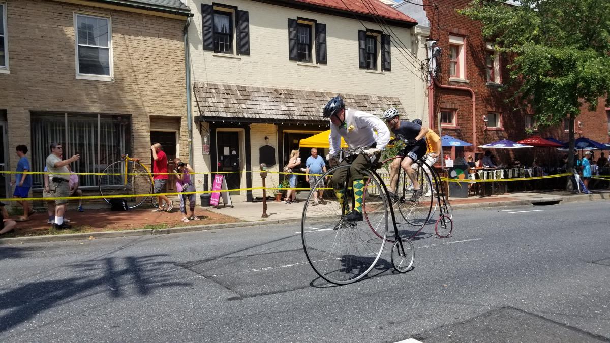 High Wheel Race in Downtown Frederick, MD