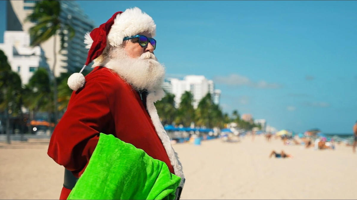 Santa on Fort Lauderdale Beach