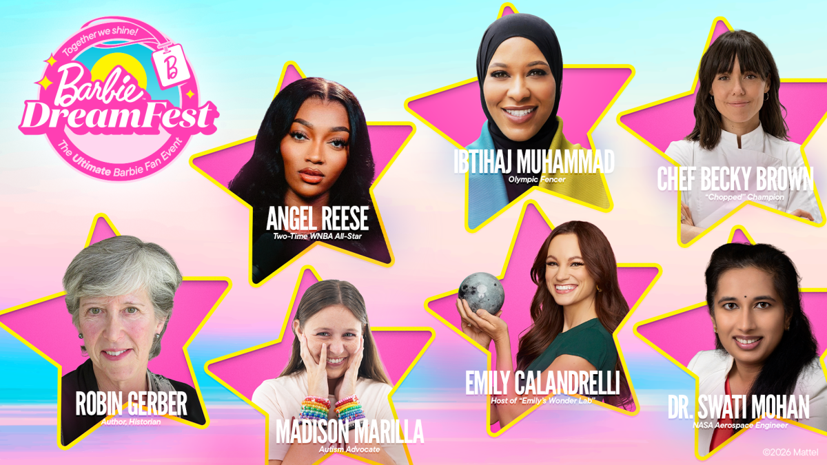 A flyer with the main speakers at Barbie Dream Fest