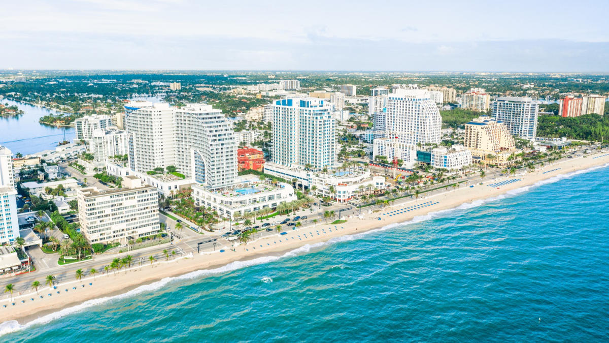 Aerial of Fort Lauderdale Beach