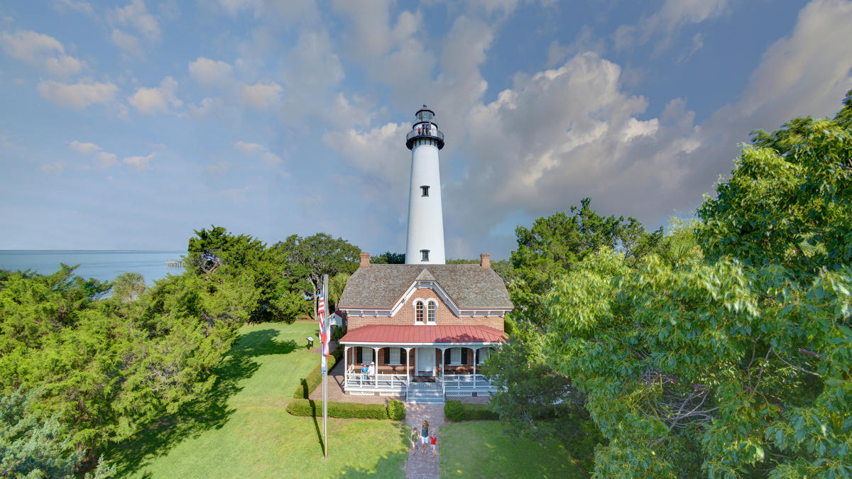 The St. Simons Island Lighthouse Museum is one of five lighthouses on the Georgia coast.