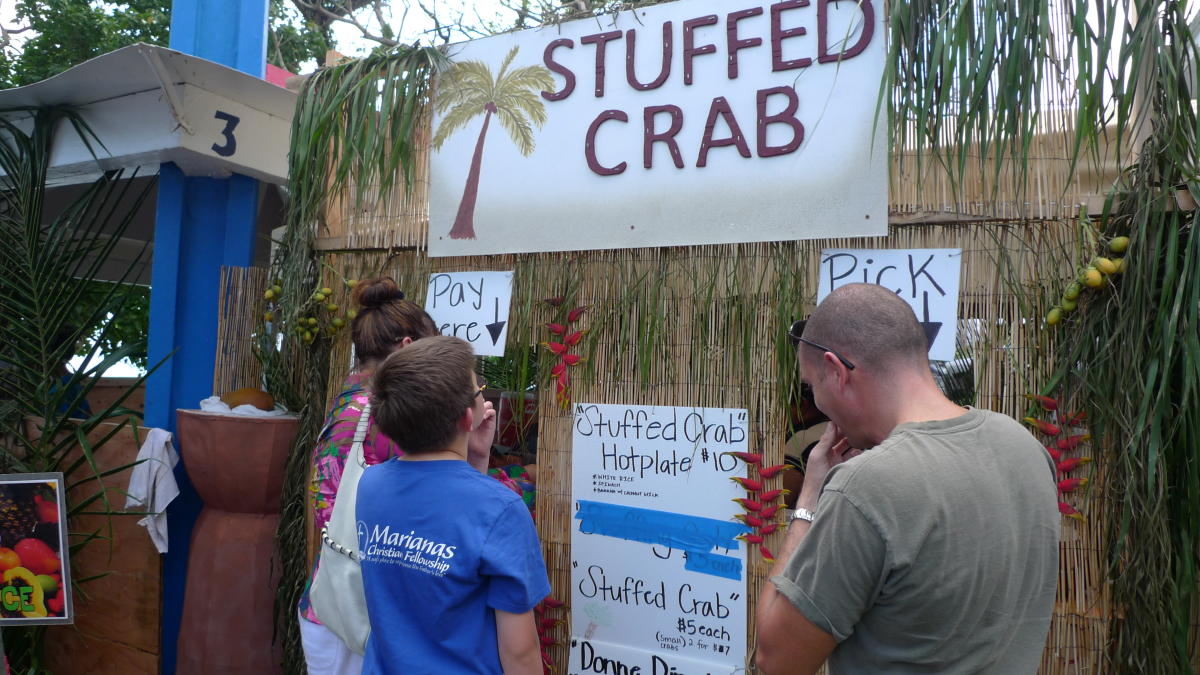 Stuffed Crab menu