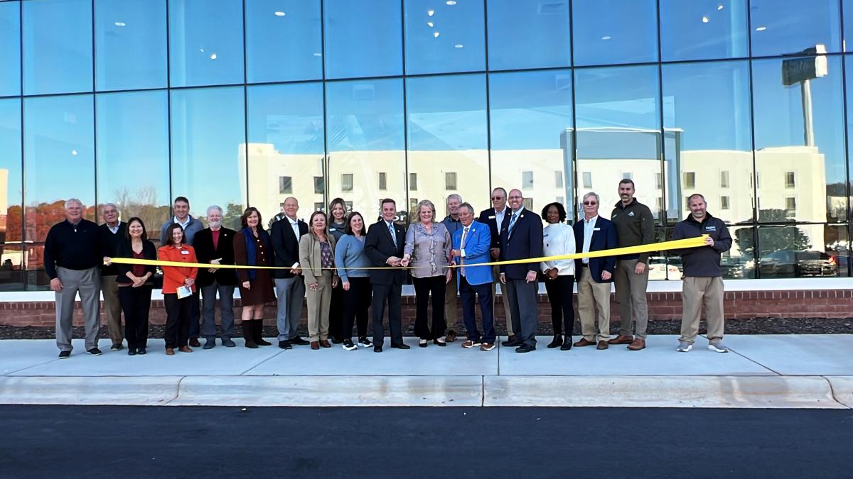 HMCC Ribbon Cutting - TDA Board, Hickory & Conover City Council