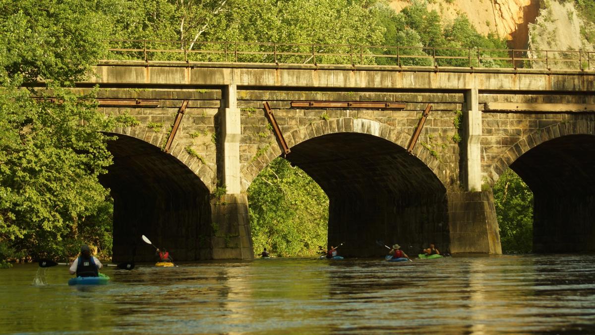 Mapleton Arch Trestle along the Juniata River Water Trail