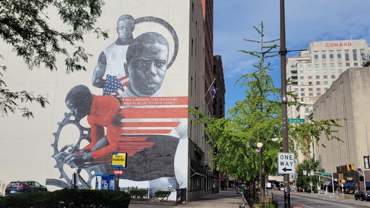 Major Taylor Mural