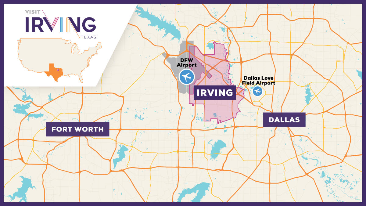 Irving DFW Map