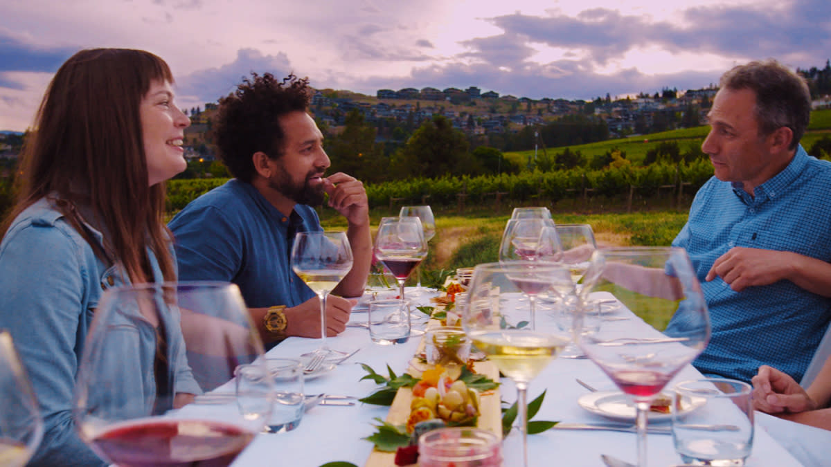 Ravi at Quails Gate for Vineyard Dinner