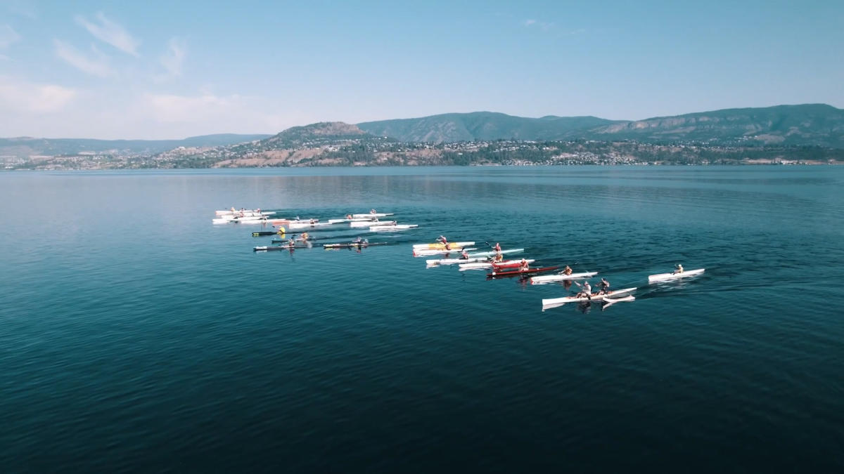 Morning Group paddle with Kelowna Paddle Centre