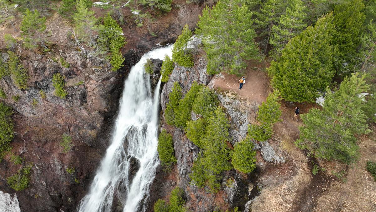 Houghton-Douglass Falls Spring Cliffside