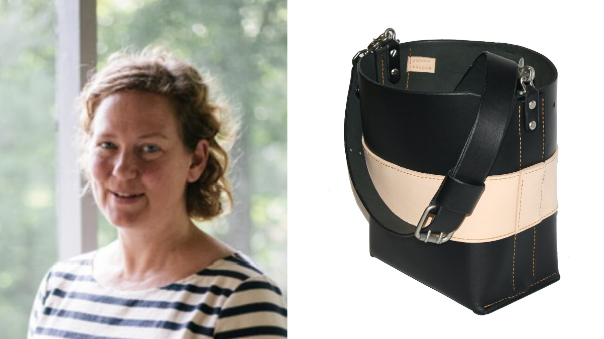 Joanna Warren with Purse