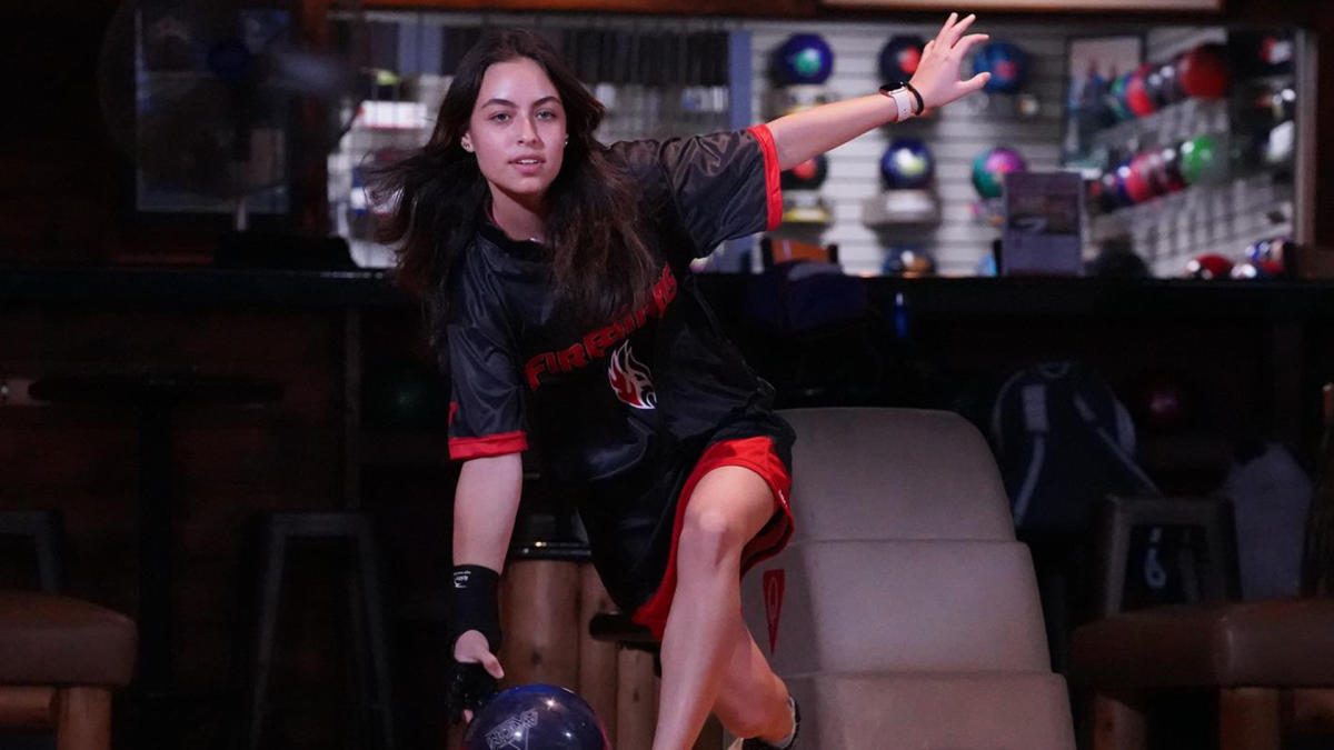 Person bowling