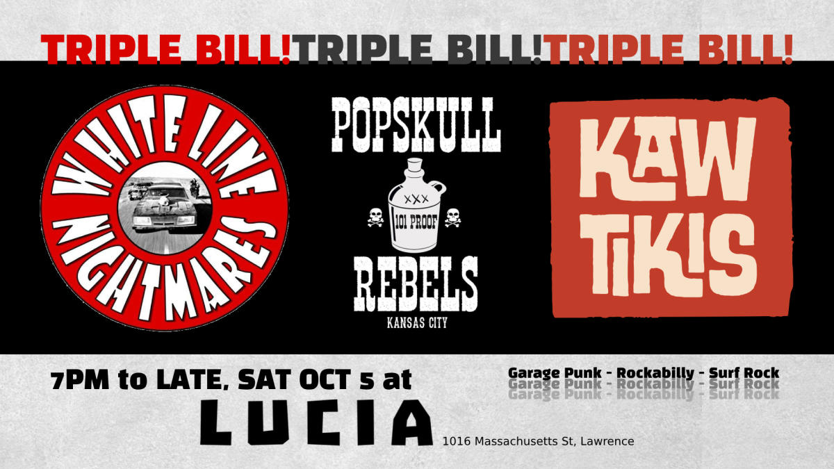 White Line Nightmares Flyer Lucia Live music blog