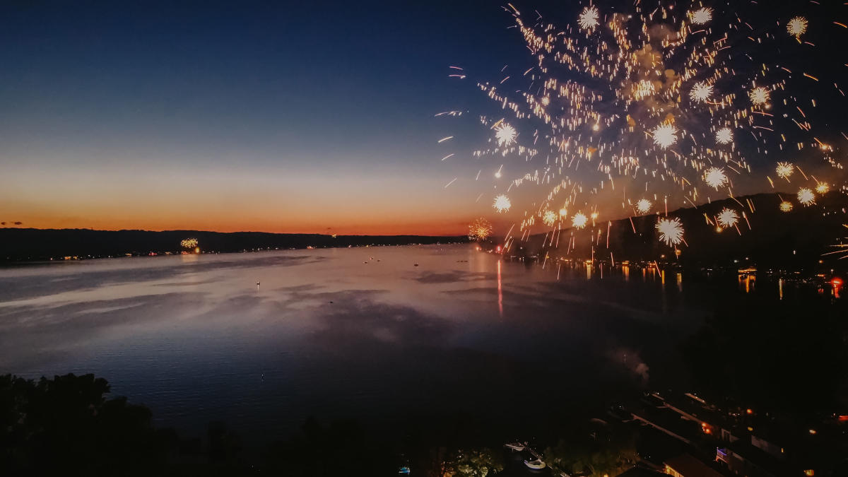 Ring of Fire over Conesus Lake