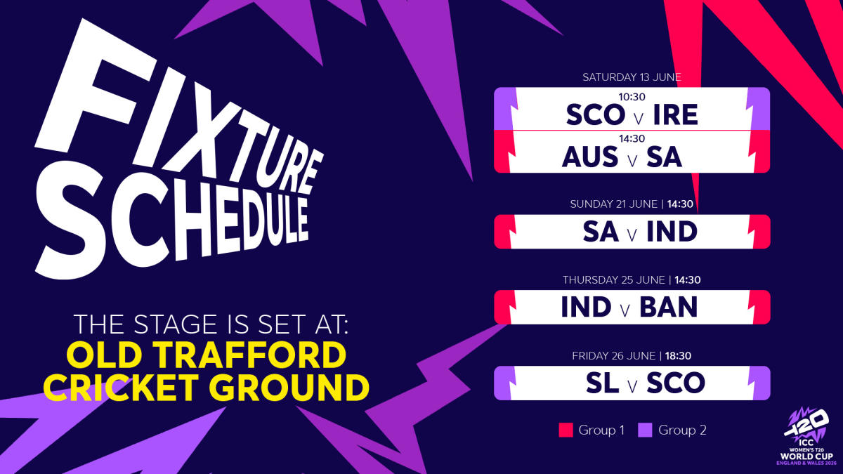 Fixture Schedule for Emirates Old Trafford.