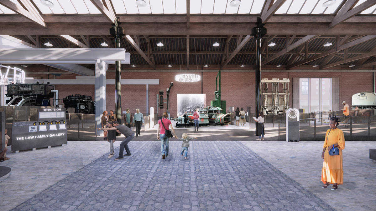 Inside CGI assets of Science and Industry Museum Power Hall