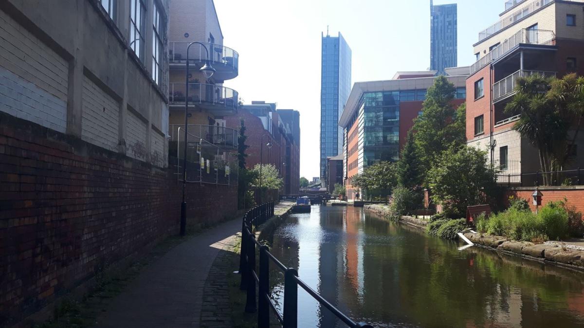 Rochdale canal in the city centre