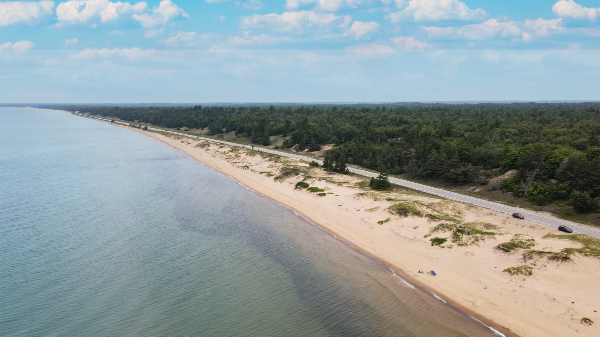 Lake Michigan Shoreline along US 2