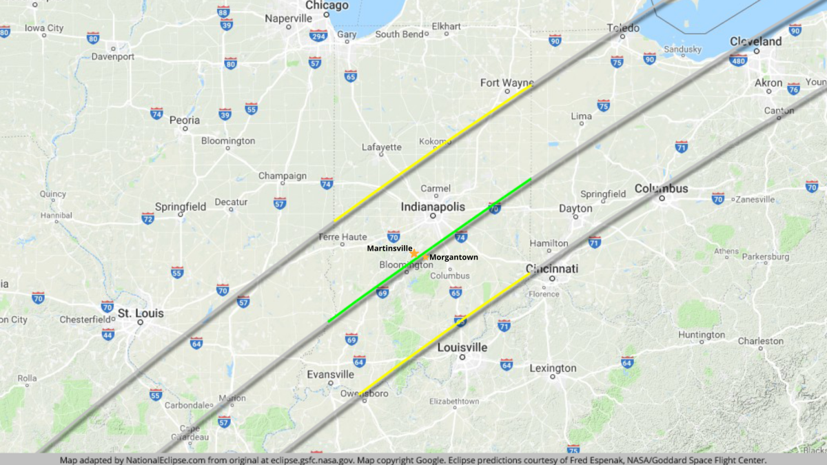 Solar Eclipse 2024 Path Through Indiana kenna almeria