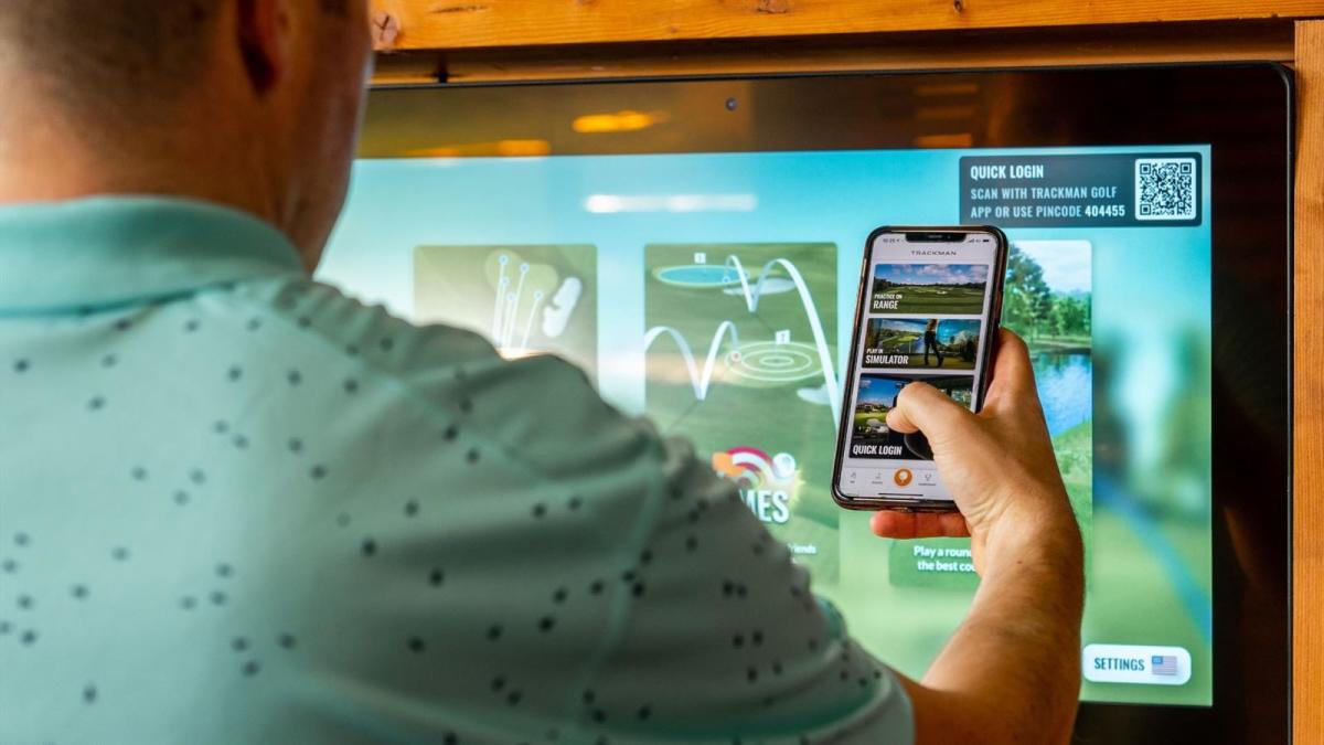 The Trackman golf technology at Colin Glen